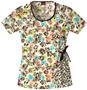 Dickies Women's Fashion Print Scoop Neck Scrub Top