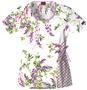 Dickies Women's Fashion Print Scoop Neck Scrub Top