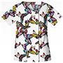 Dickies Womens Asymmetrical Neck Scrub Top