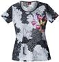 Dickies Women's Fashion Print Rnd Neck Scrub Tops
