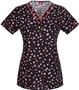 Dickies Women's EDS Print V-Neck Scrub Tops