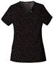Dickies Women's Natural Print V-Neck Scrub Tops