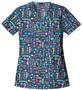 Dickies Women's EDS Print V-Neck Scrub Tops