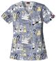 Dickies Women's EDS Print V-Neck Scrub Tops