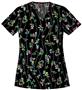 Dickies Women's EDS Print V-Neck Scrub Tops