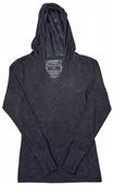J America Womens Vanity Jersey Burnout Hoodie