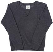 J America Womens Tri-Blend Fleece Crew
