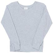 J America Womens Tri-Blend Fleece Crew