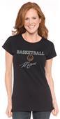 In Your Face Apparel Misses Basketball Mom Bling T