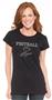 In Your Face Apparel Misses Football Mom Bling Tee