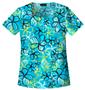 Cherokee Women's Runway Pin-tuck Scrub Tops