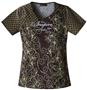 Cherokee Women's Runway Asymetrical Neck Scrub Top