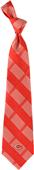 Eagles Wings MLB Cincinnati Reds Woven Plaid Tie
