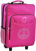 Kids Bling Rhinestone Peace Suitcase With Cooler