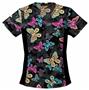 Cherokee Women's Flexibles Print V-Neck Scrub Tops