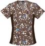 Cherokee Women's Flexibles Print V-Neck Scrub Tops