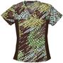 Cherokee Women's Flexibles Print V-Neck Scrub Tops