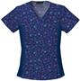 Cherokee Women's Flexibles Print V-Neck Scrub Tops