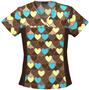 Cherokee Women's Flexibles Print V-Neck Scrub Tops