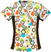 Cherokee Women's Flexibles Print V-Neck Scrub Tops