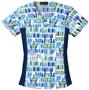 Cherokee Women's Flexibles Print V-Neck Scrub Tops