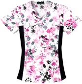 Cherokee Women's Flexibles Print V-Neck Scrub Tops Cherokee Women's Flexibles Print V-Neck Scrub Tops
