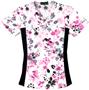 Cherokee Women's Flexibles Print V-Neck Scrub Tops