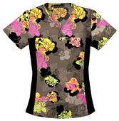 Cherokee Women's Flexibles Print V-Neck Scrub Tops
