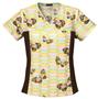 Cherokee Women's Flexibles Print V-Neck Scrub Tops