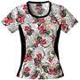 Cherokee Women's Flexibles PR Jewel Neck Scrub Top