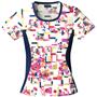 Cherokee Women's Flexibles PR Jewel Neck Scrub Top
