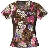 Cherokee Women's Flexibles PR Jewel Neck Scrub Top
