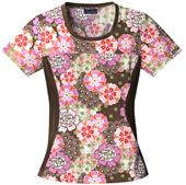 Cherokee Women's Flexibles PR Jewel Neck Scrub Top