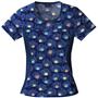 Cherokee Women's Flexibles PR Jewel Neck Scrub Top