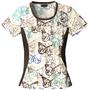 Cherokee Women's Flexibles PR Jewel Neck Scrub Top