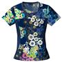 Cherokee Women's Flexibles PR Jewel Neck Scrub Top