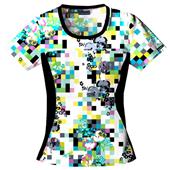 Cherokee Women's Flexibles PR Jewel Neck Scrub Top