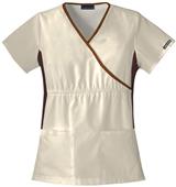 Cherokee Women's Flexibles Mock Wrap Scrub Tops