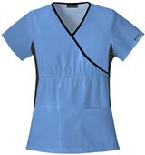 Cherokee Women's Flexibles Mock Wrap Scrub Tops