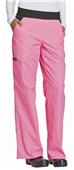 Cherokee Womens Mid-Rise Pull On Scrub Pants Cherokee Womens Mid-Rise Pull On Scrub Pants