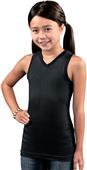 LAT Sportswear Girls Racer Back Longer Length Tank
