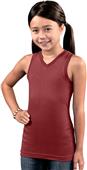 LAT Sportswear Girls Racer Back Longer Length Tank