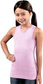 LAT Sportswear Girls Racer Back Longer Length Tank