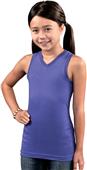 LAT Sportswear Girls Racer Back Longer Length Tank