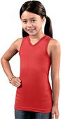 LAT Sportswear Girls Racer Back Longer Length Tank