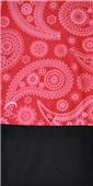 Red Paisley Fleece Rag Top Convertible Headwear