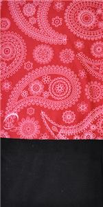 LIPSTICK RED PAISLEY
