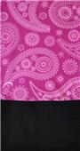 Purple Paisley Fleece Rag Top Convertible Headwear