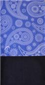 Blue Paisley Fleece Rag Top Convertible Headwear