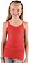 LAT Sportswear Girls Spaghetti Strap Longer Tank